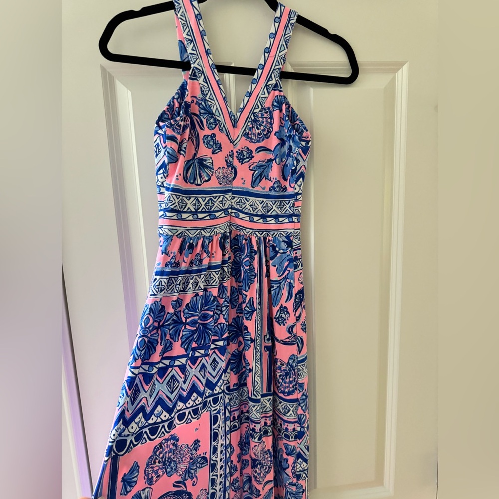 NWT Lilly Pulitzer Taryn Maxi Dress SZ XXS Melon Fig Ginger Jar - Picture 6 of 16